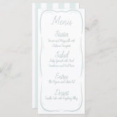 Menu Mariage fractionné à la main (Devant / Derrière)