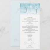 Menu Mariage Fraîcheur d'hiver (Devant / Derrière)