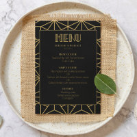 mariage géométrique art déco vintage des années 19