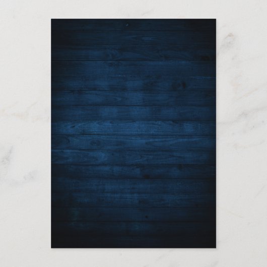 Menu Mariage géométrique bleu bleu bleu bleu bleu marin (Dos)