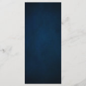 Menu Mariage géométrique bleu bleu marine Bourgogne or (Dos)