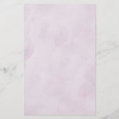 Menu Mariage géométrique des fleurs violettes pous (Dos)