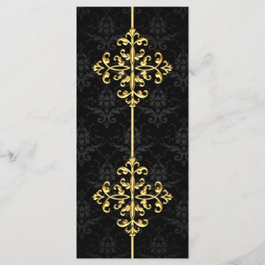 Menu Mariage Glam du soir (Dos)