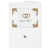 Menu Mariage Gold blanc (Dos)