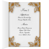 Menu Mariage Gold blanc (Intérieur (Droit))