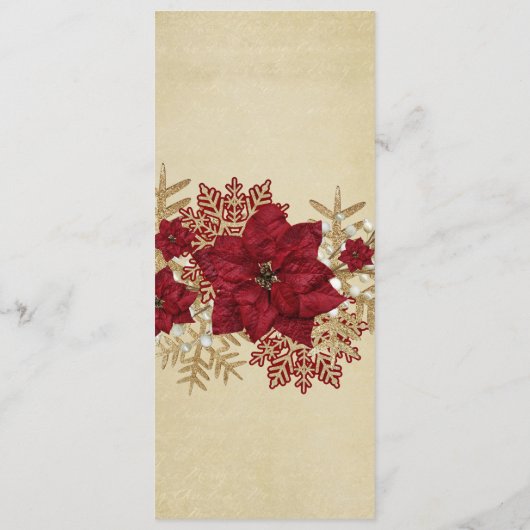 Menu Mariage Gold Christmas Miracle (Dos)