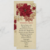 Menu Mariage Gold Christmas Miracle (Devant / Derrière)