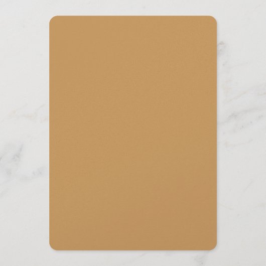 Menu mariage Gold Confetti Cercles (Dos)