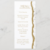 Menu Mariage Gold Edge simple (Devant)