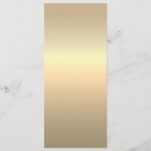 Menu Mariage Gold Emerald Green (Dos)