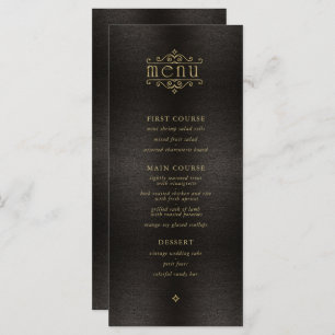 Menu Mariage Gold Filigree Fine V2 ID871