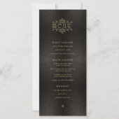 Menu Mariage Gold Filigree Fine V2 ID871 (Devant)