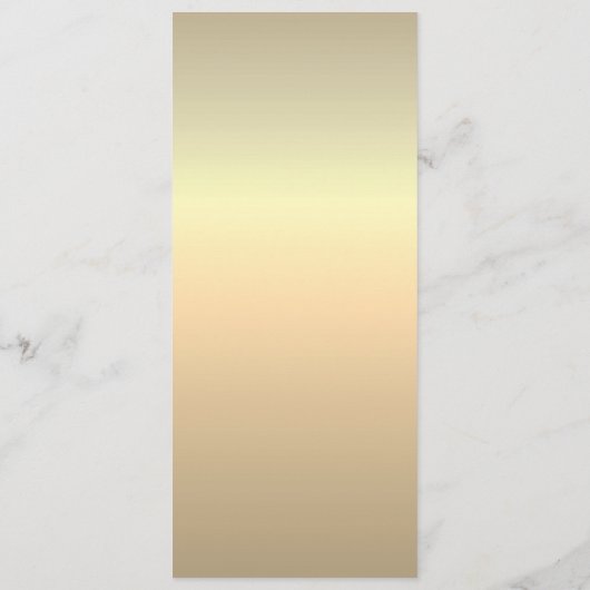 Menu Mariage Gold Foil (Dos)