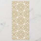 Menu Mariage Gold Mandala (Dos)