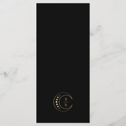 Menu Mariage Gold Moon (Dos)