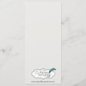 Menu Mariage Gold Posh Art Déco (Dos)