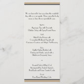 Menu Mariage Gold Posh Art Déco (Devant)