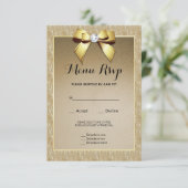 Menu Mariage Gold & Stylish Gem RSVP (Debout devant)