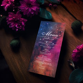 Menu mariage Gorgeous Galaxy Nebula Constellations