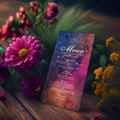 Menu mariage Gorgeous Galaxy Nebula Constellations