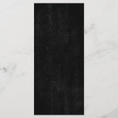 Menu Mariage gothique d'Halloween (Dos)