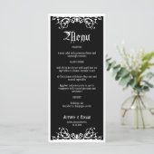 Menu Mariage gothique Halloween (Debout devant)