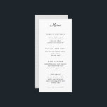 Menu Mariage gris et blanc simple<br><div class="desc">Un menu de dîner simple et moderne personnalisable et maigre en noir et blanc classique. Un fond gris doux et pointillé accentue n'importe quelle table ou place pour une occasion formelle. Ces menus paraissent superbes dans chaque assiette !</div>