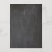 Menu Mariage gris tableau noir. Moderne simple tableau (Dos)