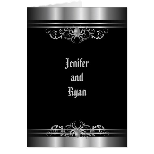 Menu mariage Halloween (Devant)