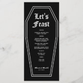 Menu Mariage Halloween do-it-yourself (Devant)