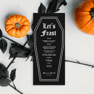 Menu Mariage Halloween do-it-yourself