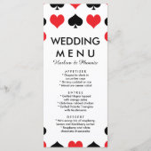 Menu Mariage Hearts Spades Casino (Devant)