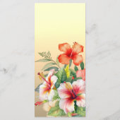 Menu Mariage Hibiscus moderne (Dos)