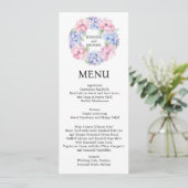 Menu Mariage Hydrangea (Debout devant)