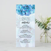 Menu mariage hydrangea bleu (Debout devant)