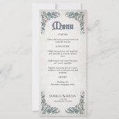 Menu Mariage Imaginaire Swords Gamer (Devant)