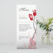 Menu Mariage incendie et glace | Roses d'argent ro (Debout devant)