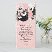 Menu Mariage Inséparable Pink Damask (Debout devant)