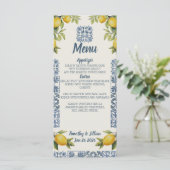 Menu Mariage Italien Amalfi Thématique (Debout devant)