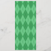 Menu Mariage Jacquard vert (Dos)