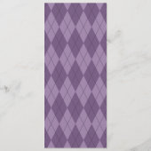 Menu Mariage Jacquard violet (Dos)