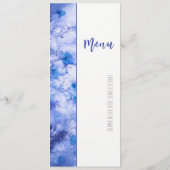 Menu Mariage Jardin Bleu hiver (Dos)