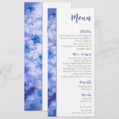 Menu Mariage Jardin Bleu hiver (Devant / Derrière)