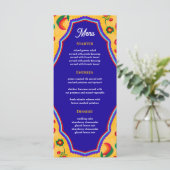 Menu mariage jaune mexicain (Debout devant)