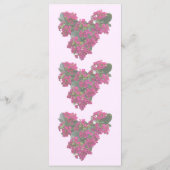 Menu Mariage Kalanchoe Heart (Dos)