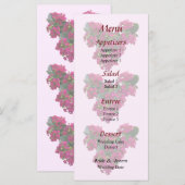 Menu Mariage Kalanchoe Heart (Devant / Derrière)