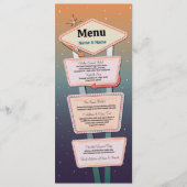 Menu Mariage Las Vegas Casino Réception (Devant)