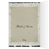 Menu Mariage le plus populaire Vieux papier (Intérieur (Gauche))