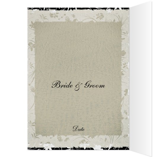 Menu Mariage le plus populaire Vieux papier (Intérieur (Gauche))