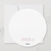 Menu Mariage Lilac Lavender Simple Round Modern (Dos)